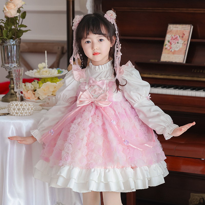Baby Clothing Quality - Frühling Kinderkleidung Mädchen Hochwertige Puffärmel Prinzessinnenkleid