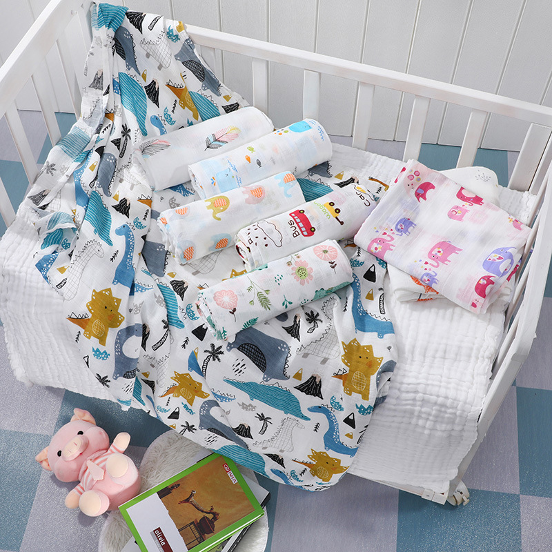 Muslin Swaddle Wrap - Baumwolle Gaze Musselin Baby Decke Super
