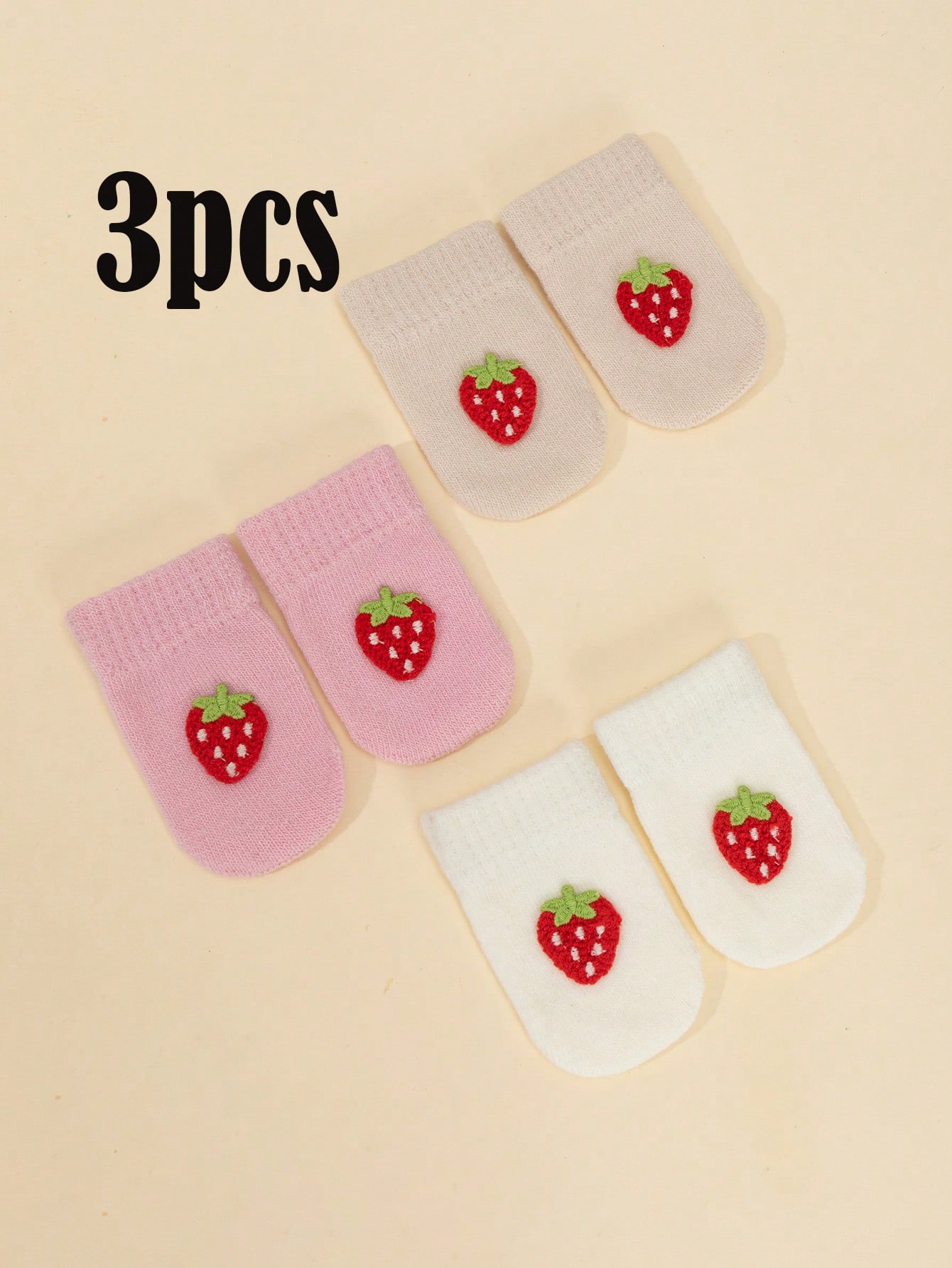 3 Paar gestrickte Fäustlinge f – Baby Mittens Scratch Bewertung und Preis