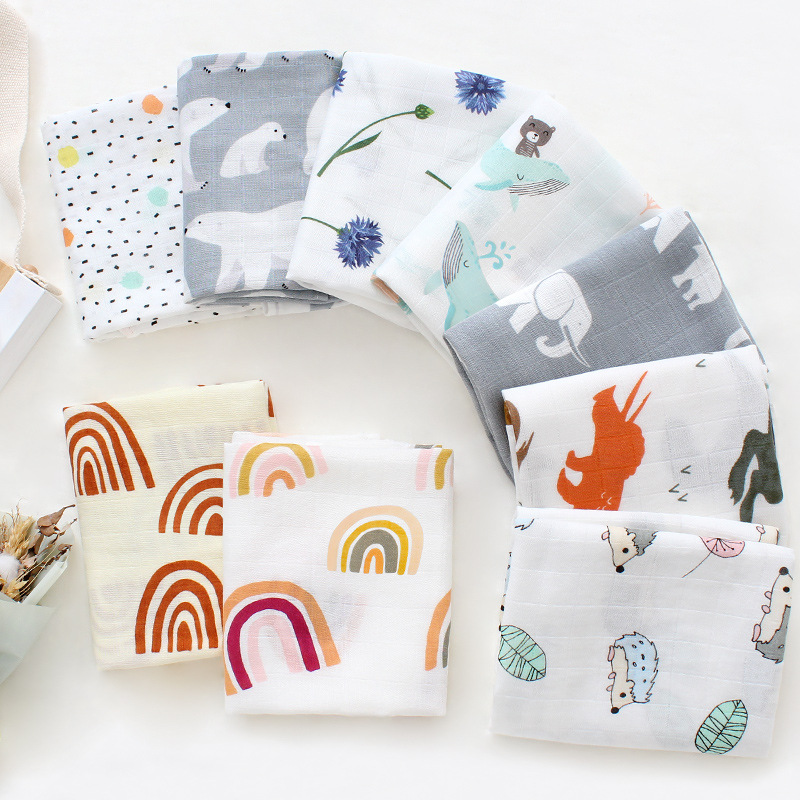 60X60cm Baby Decken Neugeboren – Muslin Swaddle Wrap Bewertung und Preis